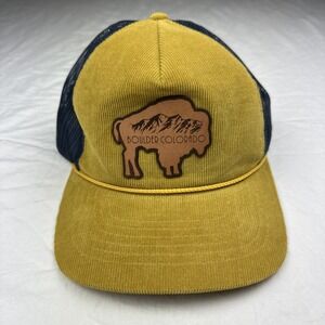 Richardson Outdoor Boulder Colorado Buffalo Hat Snapback Cap Mesh Cotton